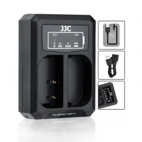 Dmw-blf19 Jjc 972502073629 Dual Usb Battery Charger For Panasonic Sigma Bp-61 Compatible With