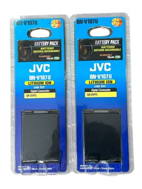 Bn-v107u Jvc 046838160059 Li-ion Battery 700mah 7.2v New Lot Of 2 Oem
