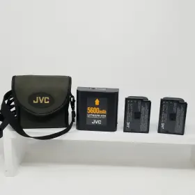 Bn-v514u Jvc Bn-v408u Minidv Camcorder Battery Lot - 1x Bn-v856u 5600mah Case And 2x
