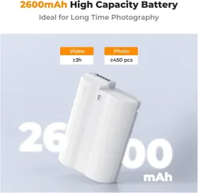 Kf28.0041 K&f Concept 2600mah En-el15c Battery Usb C Fast Charging For Nikon Z8 Zf Z7ii Z7 #3