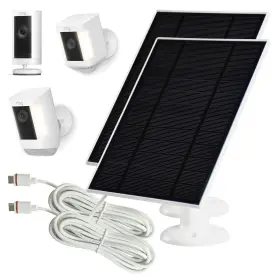 Karotto 791783946035 Solar Panel Charger Compatible With Ring Stick Up Cam Pro Spotlight