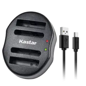 4332143889 Kastar Dual Usb Charger For Nb-4l Cb-2lv And Elph 1 Green Red
