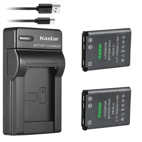 En-el10 Kastar 636790617229 Battery X2 And Slim Usb Charger Replacement For Nikon Mh-63
