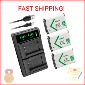 Np-bx1 Kastar 638457422122 3-pack Battery And Ltd2 Usb Charger Replacement For Sony Vlog Came