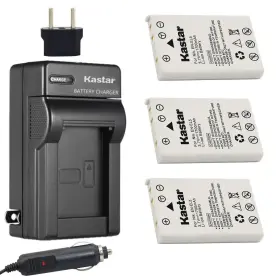En-el5 Kastar 687077438228 Battery 3-pack Charger Kit Replacement For Nikon Mh-61 And Co