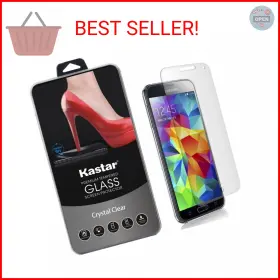 Kastar 687927235052 S5 Screen Protector 2-pack Premium Tempered Crystal Clear Glass