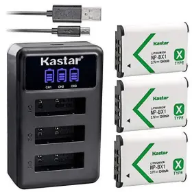 Hdr-as200v Kastar 689211431379 Battery X3 Charger For Sony Np-bx1 Hdr-as30 Hdr-as300 Hdr-as50 H