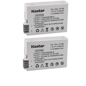 Lp-e8 Kastar 814967018417 2 Pack Replacement Batteries For Canon Lpe8 And Rebel T5i T4i T3i