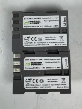 Ba-1b-enel3e Kastar Lot Of 2x Nikon Battery Replacement En-el3e-jwp #2