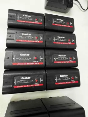 Ba-1b-f990exp-5 Kastar Lithium Ion Battery Np For Sony F980 - Lot Of 8