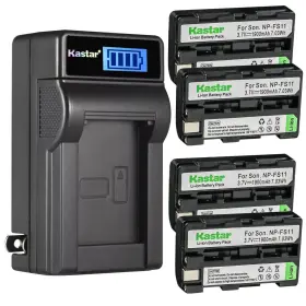 Ba-1b-fs11 Kastar Lcd Wall Charger And 4 Battery For Sony Np-fs11 Dsc-f505 F55 P1 P20 P30 P50