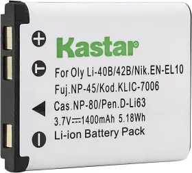 Ba-1b-li42b-1 Kastar Battery Li-42b Li-40b Replacement For Olympus Fe-230 Fe-240 Fe-250 Fe-280