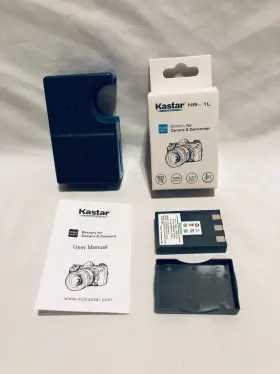 Ba-1b-nb1l Kastar Charger And Battery For Canon Nb-1l Nb-1lh Powershot S330 S400 S410 S500