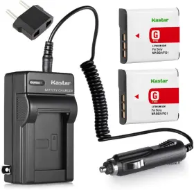 Ch-2b-bg1 Kastar Battery 2-pack And Charger For Sony Np-bg1 Np-fg1 Cyber-shot Dsc-w