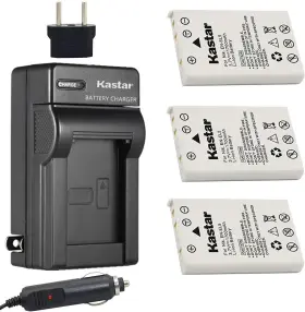 Ch-3b-enel5 Kastar Battery 3-pack Charger Kit Replacement For Nikon En-el5 Mh-61 And Niko