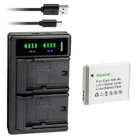 Ch-ltd2-1b-nb6l-n Kastar 1-pack Nb-6l Battery And Ltd2 Usb Charger 1