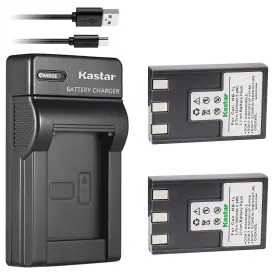 Ch-slim-2b-nb1l Kastar Battery X2 And Slim Usb Charger 1 2 Batteries Green