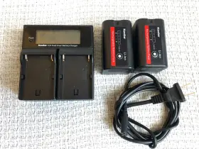 Ch03-bpu30-2 Kastar Lcd Charger 2 Batteries For Sony Bp-u30 Bp-u60. Pmw Ex1/ex3/pmw 200 #2