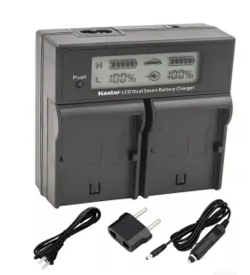 Ch04-0b-bp808 Kastar Lcd Dual Fast Charger For Canon Bp-808 Bp-809 Bp-819 Bp-827 Bp-828