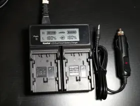 Lcd-1004 Kastar Lcd Dual Smart Battery Charger For Panasonic Du07 / Du14 Du21 Du23