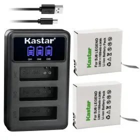 Led3-2b-sj6 Kastar 2 Pack Battery And Lcd Triple Usb Charger 1 Batteries