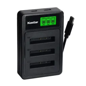 Led3-bp780s-2 Kastar Battery Triple Charger For Kyocera Contax Sl300r Sl300rt Camera