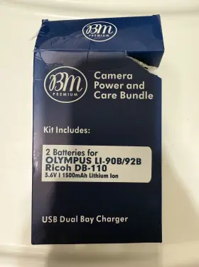 Ltd2-li90b-2 Kastar Olympus Li-90b 92b Usb Dual Charger Bay