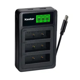 Kastar Lzd3-q120-3 Battery Triple Charger For Zoom Bt-03 Q8 Q8n Recorder Camera