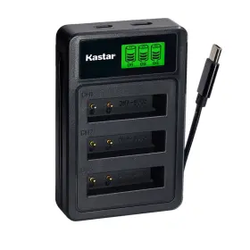 Kastar Lzd3-s005-2 Battery Triple Charger For Kodak Lb-080 Pixpro Sp1 Sp360 4k Camera