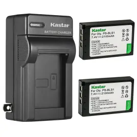 Kastar Nocar-2b-bls1-a 2-pack Battery And Ac Wall Charger 1 2 Batteries Green