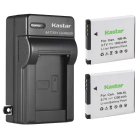 Nocar-2b-nb8l-1 Kastar Battery 2-pack And Ac Charger For Canon Nb-8l Nb8l Cb-2la Cb-2lae