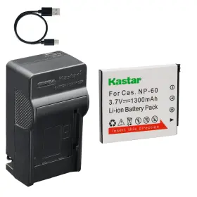 Tcn-cnp60-2 Kastar Battery Ac And Usb-c Charger For Casio Exilim Ex-z19 Ex-z20 Ex-z9 Ex-z29