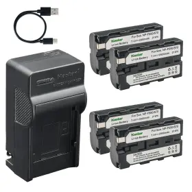 Kastar Tcn-f570l-o-0 Npf550l Battery Ac And Usb-c Charger For Accsoon Cineeye 2s Pro Cineview He