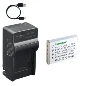 Tcn-fnp40-0 Kastar Battery Ac And Usb-c Charger For Pentax D-li8 D-li85 Optio A10 A20 A30 A40