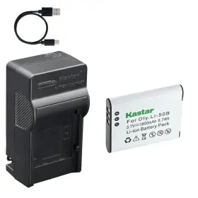 Tcn-li50b-2 Kastar Battery Ac And Usb Charger For Li-50b Vw-vbx090 D-li92 Db-100 Lb-050 Gb-50a