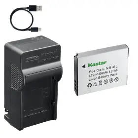 Tcn-nb6l-2 Kastar Battery Ac And Usb-c Charger For Lecran 1080p 2.7k 36mp 44mp Nezini Kids