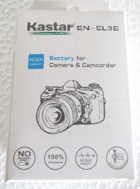 Kaster 636790591925 En-el 3e High Capacity Battery For Nikon