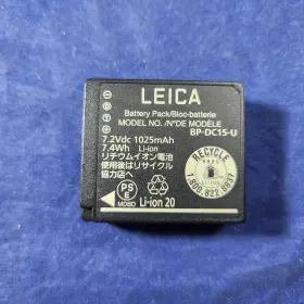 Bp-dc15-u Leica Model No. Camera Battery Pack Li-ion 20 D-lux 7 8 1025mah Oem