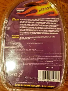 Lisg110 Lenmar 029521554533 Fits Samsung Lithium-ion Camcorder Battery 7.4v 1200mah 52301 New #2