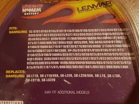 Lisg110 Lenmar 029521554533 Fits Samsung Lithium-ion Camcorder Battery 7.4v 1200mah 52301 New #3
