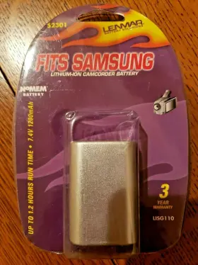 Lisg110 Lenmar 029521554533 Fits Samsung Lithium-ion Camcorder Battery 7.4v 1200mah 52301 New