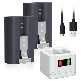 Rbat-v4pro Lileipower 2 Pack Replacement Battery With Charger Station 6040mah Rechargeable Doorbel