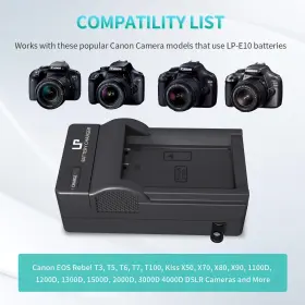 4331902983 Lp Lp-e10 Battery Charger Compatible With Canon Eos Rebel T7 T6 T5 T #3