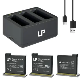 Lp 972822380032 Battery Charger Kit Compatible With Dji Osmo 3-pack 1300mah Replacement Batte