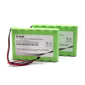 9057 Lunggwey 789844985024 2-pack 7.2v 3600mah Ni-mh Battery Replacement For Adt/dsc Impassa Wire