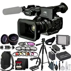 Ag-ux180 Mad Cameras Panasonic Ag Ux180 4k Professional Camcorder With Lens Enhancement Bundle
