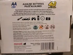 Lr648b Maxell 723443 2 - Alkaline Batteries Aa 48 Pk Box #3