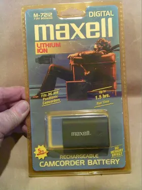 Maxell M-7212 Rechargeable 7.2v Camcorder Battery