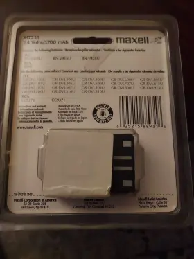 M7216 Maxell 7.4v 1700mah Rechargeable Battery For Jvc Mini Video Camcorder #2