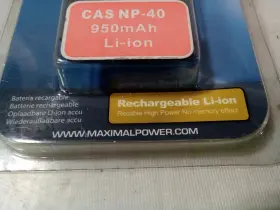 Bt-cnp40 Maximalpower Maximal Power Camera And Camcorder Battery Cas Np-40 950mah Li-ion #2